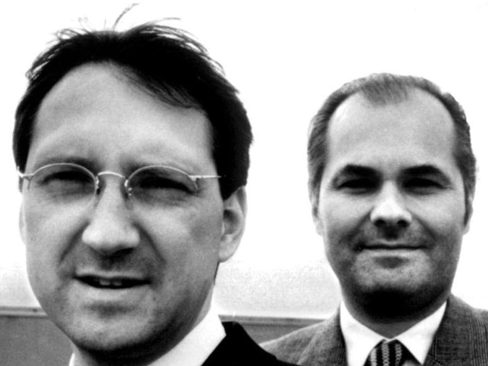 Young Bert Flossbach and young Kurt von Storch